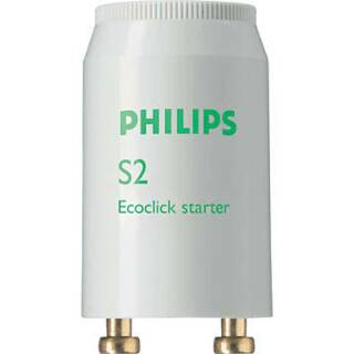 Philips Starter S2 Ecoclick Starter Leuchtstoffröhre Reihenschaltung 4-22W SER 220-240V Detailbild 0