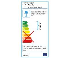 DURALAMP® DURA TL - LED 3 Phasen Strahler - schwarz RA85 - 15W/3000K  | 1235lm | 40° | IP20