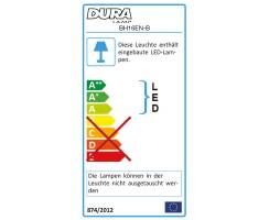 DURALAMP® BULKHEAD T&O2 IP54 - LED Wandleuchte - schwarz - 16W/4000K  | 1120lm | IP54