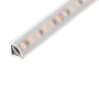 DURALAMP LED Profil P01F | Aufbau | Eckprofil | 3m | 10x10mm | Aluminium | inkl. Abdeckung opal PMMA Detailbild 0