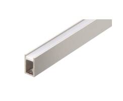 DURALAMP LED Profil P03A | Aufbau | Schmal | 2m | 15.7x9mm | Aluminium | inkl. Abdeckung opal PMMA Detailbild 0