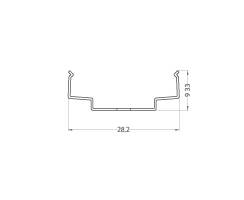DURALAMP® LED Profil P04B | Befestigungsclips | 6 Stück | Metall