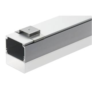 DURALAMP LED Profil P09B | Hängeleuchte  | 3m | 50x56mm | Aluminium | inkl. Abdeckung opal PMMA Detailbild 0
