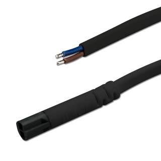 LINEAR TEC Mini-Plug Anschlusskabel male, 1m, 2x0.75, schwarz, max. 48V