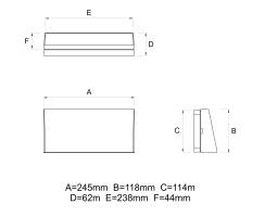 LINERGY® LED Notleuchte PRODIGY WALL | 0,2W | 515lm | 1h | 1h | Bereitschaft | Dali | PW24F10EBRD-H