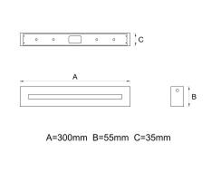 LINERGY® LED Notleuchte LINEA LED | 6,7W | 785lm |  | Leuchte | Central Battery | LN24000IGS