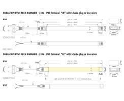 DURALAMP® Aufklappbare Clips für HiVolt dimmbar Lineare Beleuchtung
