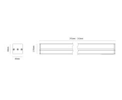 DURALAMP® MINILINI IP65 - Fassadenleuchten - 300mm - 16W/3000K  | 1400lm | 90° | IP65