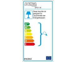 DURALAMP® DURA BEAM - LED 3 Phasen Strahler - Anschlussdose - schwarz