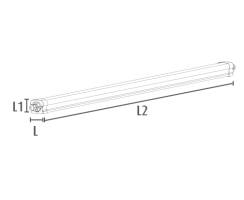DURALAMP LED Feuchtraum Wannenleuchte V5 BATTEN BT3 | 600x63x63mm | IP65 | 18W/3000K | 2025lm | Warmweiß Detailbild 1