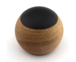 CASAMBI LEPUK – Touch-Dimmer  Eichen Holz, schwarzer Schalter