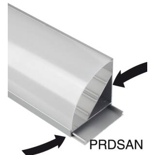 DURALAMP Aluminiumprofil für runde Abdeckung 45°-Montage Detailbild 0