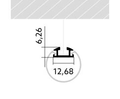 BILTON Aluminium Profil | VT 2000mm 19W/m Hänge 12,7x6,3mm Detailbild 1