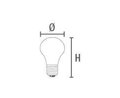 DURALAMP® Glühlampe COLOR - 6W | 200° | E27 | 200-240V | Gelb