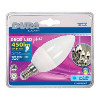 DURALAMP KERZE LED (blister) - 6W/6000K E14 Detailbild 0