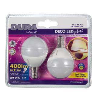 DURALAMP LED PLUS Kugel (blister 2 pcs) - 5W/3000K E14 Detailbild 0