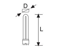 DURALAMP&reg; DURALUX L/E - 40W/840 2G11 Nat&uuml;rliches Licht Leuchtmittel