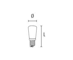 DURALAMP&reg; R&ouml;hrenlampe f&uuml;r N&auml;hmaschinen - 15W/2700K | 80lm | B15d | 230V | f&uuml;r N&auml;hmaschinen | DIMMBAR