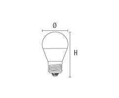 DURALAMP® DECO LED UP Kugel - 6W/6000K | 700lm | 240° | E27 | 220-240V | Kaltlicht