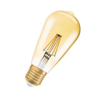 LEDVANCE LED Vintage 1906 CL Edison FIL GOLD 4-37W/825 E27 420lm 320° nicht dimmbar