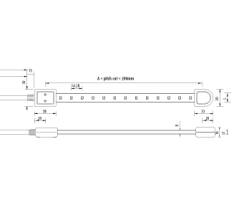 DURALAMP® LED STRIP HiVolt IP65 - 12W/3000K | Lötpad | 100-120 | Warmlicht