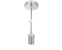 DURALAMP Lampenhalter + Fassung CHROME | 2m  | E27 | 220-240V | Cromato Detailbild 0