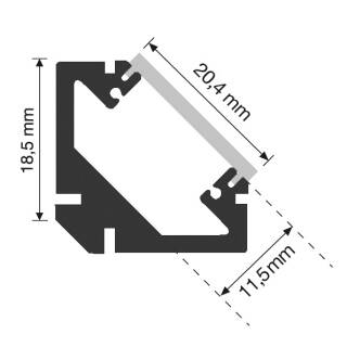DURALAMP LED Eckprofil IP68 2m - 5 Stück Detailbild 0