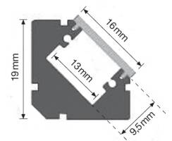 DURALAMP LED Eckprofil inkl. opaler Abdeckung IP20 2m - 5 Stück Detailbild 0