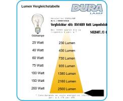 DURALAMP® HDS Hochdruck-Natriumdampflampe - Elliptisch - 100W/2000K | 9200lm | E40 | Matt elliptische