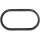 DURALAMP BULKHEAD T&O IP65 oval Ring oval schwarz | schwarz Detailbild 0