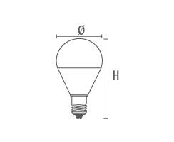 DURALAMP® DECO LED ROUND Dreierpack - 5,7W/6000K | 500lm | 240° | E27 | 220-240V | Kaltlicht
