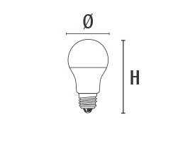 DURALAMP DECO LED A60 EVO 330° - 8W/2700K | 806lm | 330° | E27 | 220-240V | Warmweiß Detailbild 4